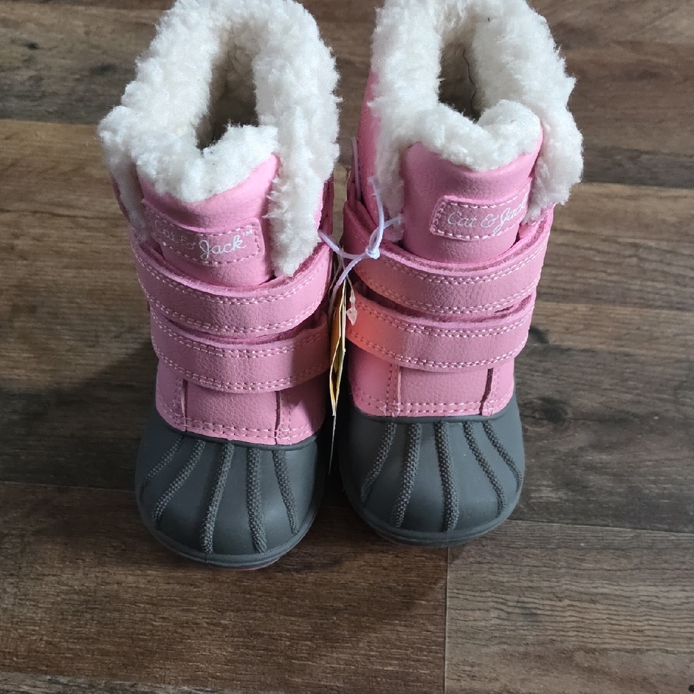 Cat & Jack Pink and Gray Kids Boots